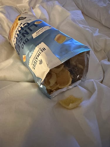 Kundenbewertung mit Foto zu Bio Linsen Chips Meersalz