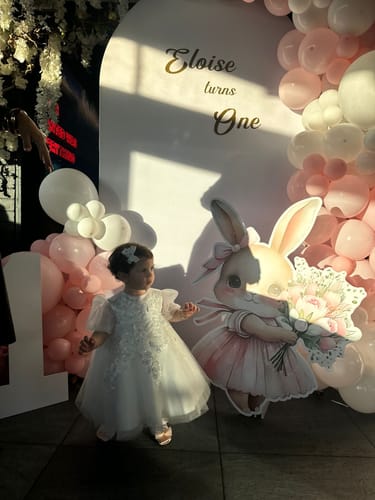 Customer photo review of White Baby Girl Summer Baptism  Dress Toddler Birthday Party Princess Dress