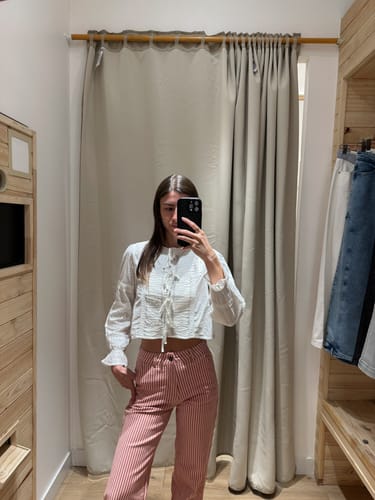 Customer photo review of Pantalón Rayas Pink