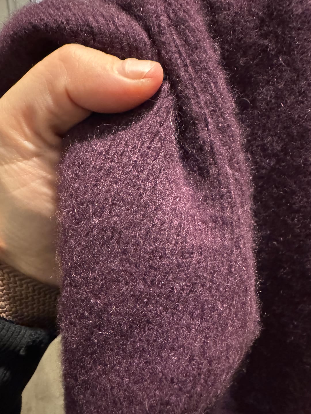 Customer photo review of Upcycling Kaschmir Schmale Hose 110/116