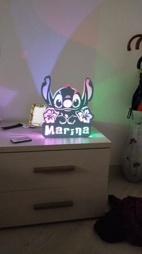 Customer photo review of Lampada Stitch con Nome Personalizzato
