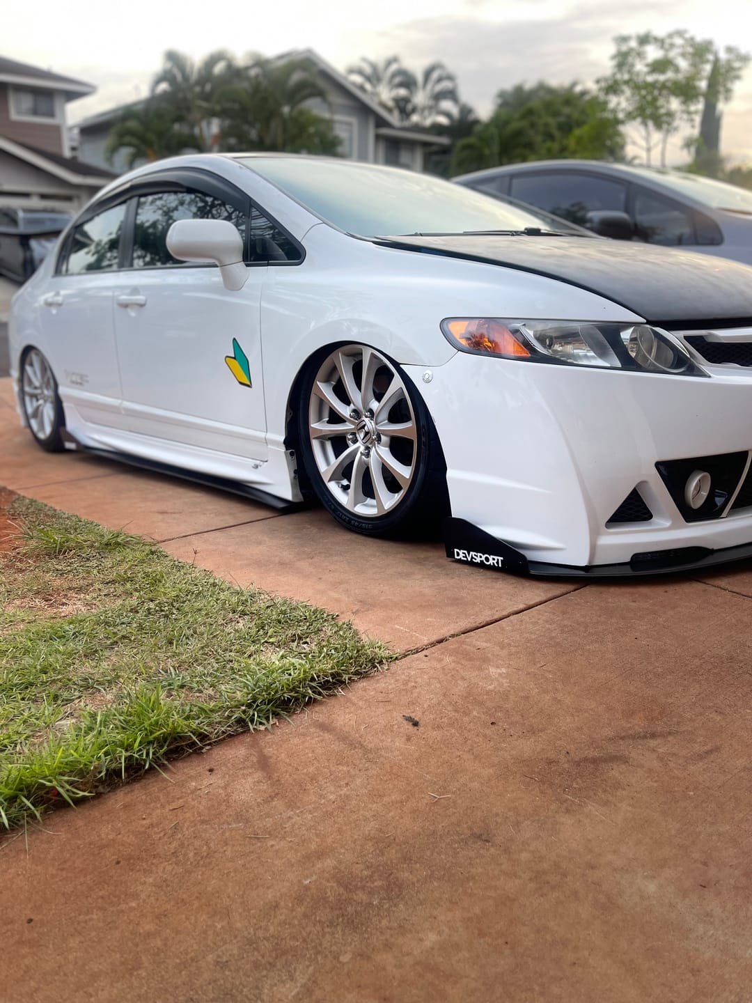Customer photo review of DevSport Side Skirt Splitters (2006-2011 Honda Civic Sedan)