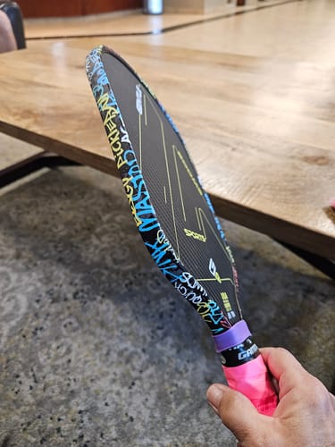 Customer photo review of Graffiti Edge Tape (3 pack) - Pickleball Paddle Edge Tape
