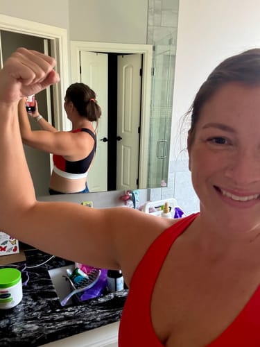 Customer photo review of BOLD Criss-Cross Sports Bra