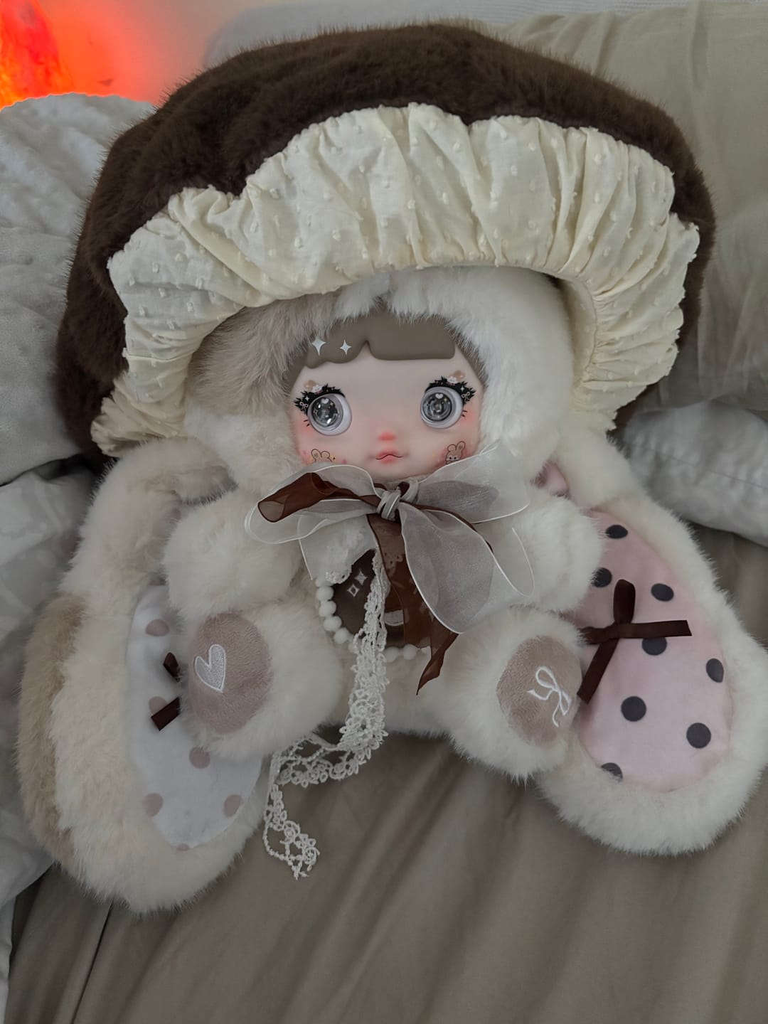 Customer photo review of Nommi Mushroom Hat 400% Series Plush Blind Box