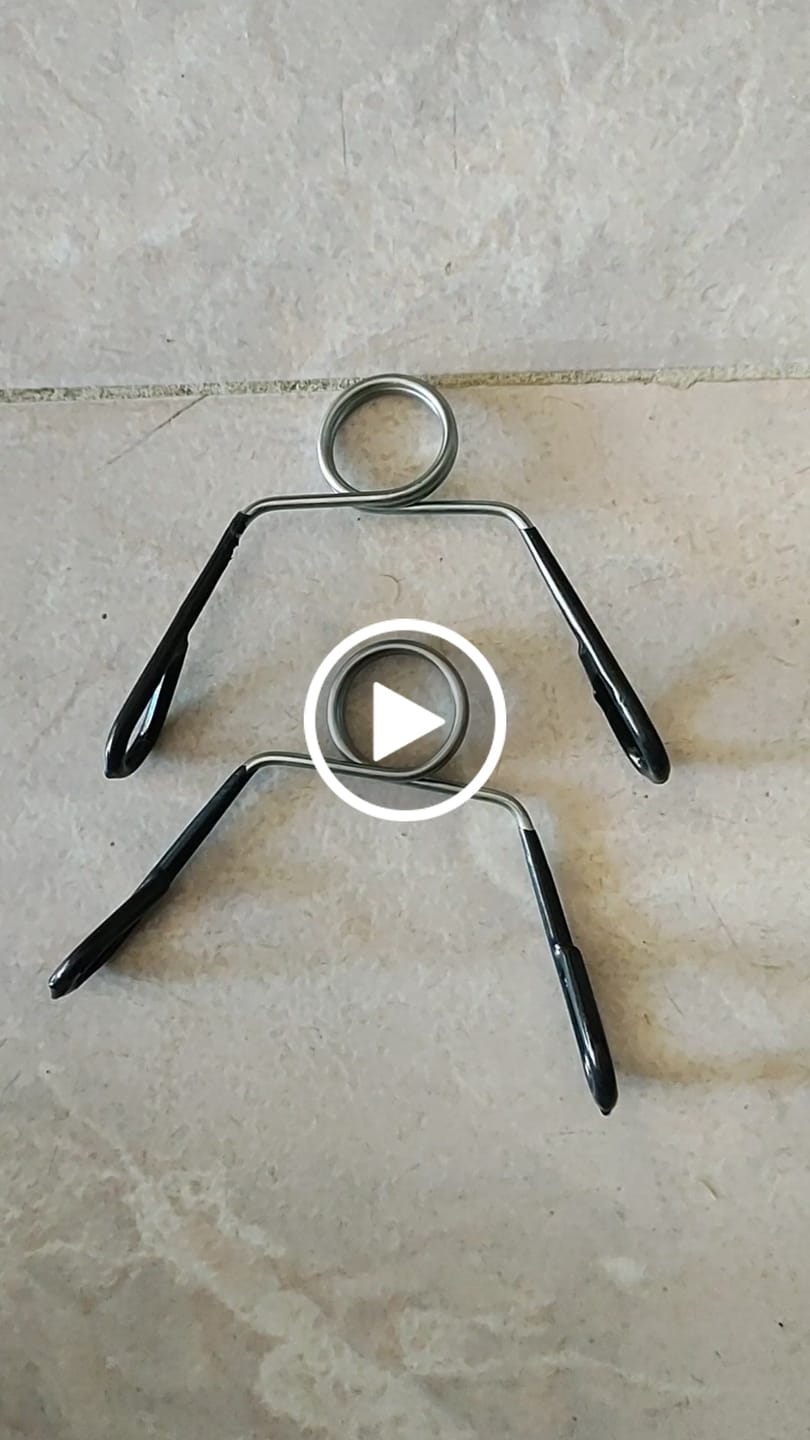 Customer video review of Par de Presilhas 28mm com Cabo Emborrachado para Barras e Halteres