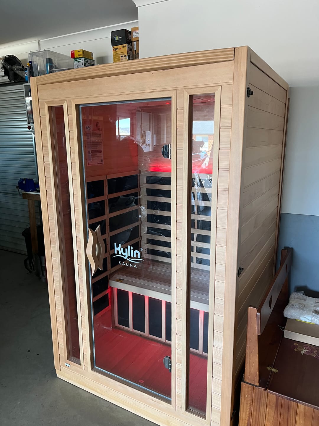 Customer photo review of Kylin Superior Ultra Low EMF Carbon Far Infrared Sauna 2 people - K8204 PRO