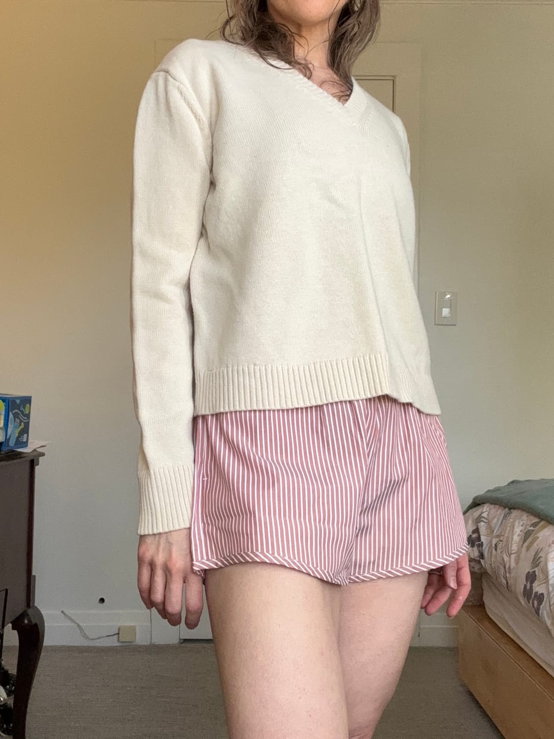 Customer photo review of Ferry Boxer Short in Maroon Stripe