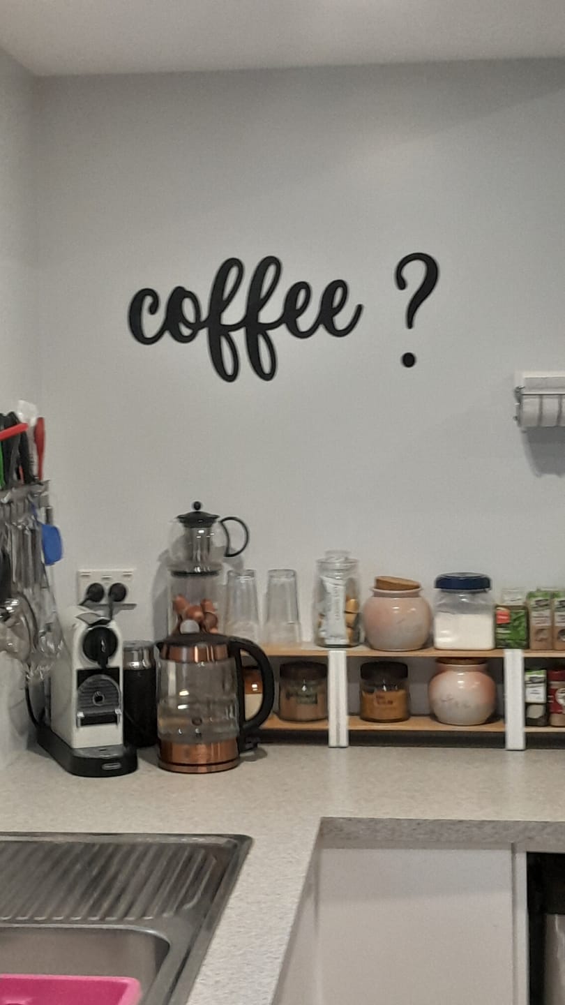 Customer photo review of Coffee? Wall Art