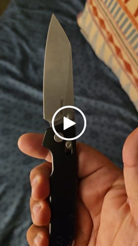 Customer video review of Kershaw Iridium Aluminum Pocket Knife DuraLock 3.5"
