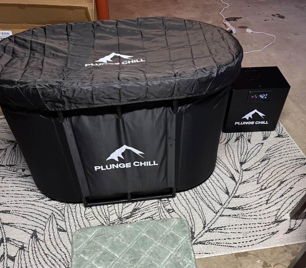 Customer photo review of Cold Plunge Chiller + Tub (MAX)