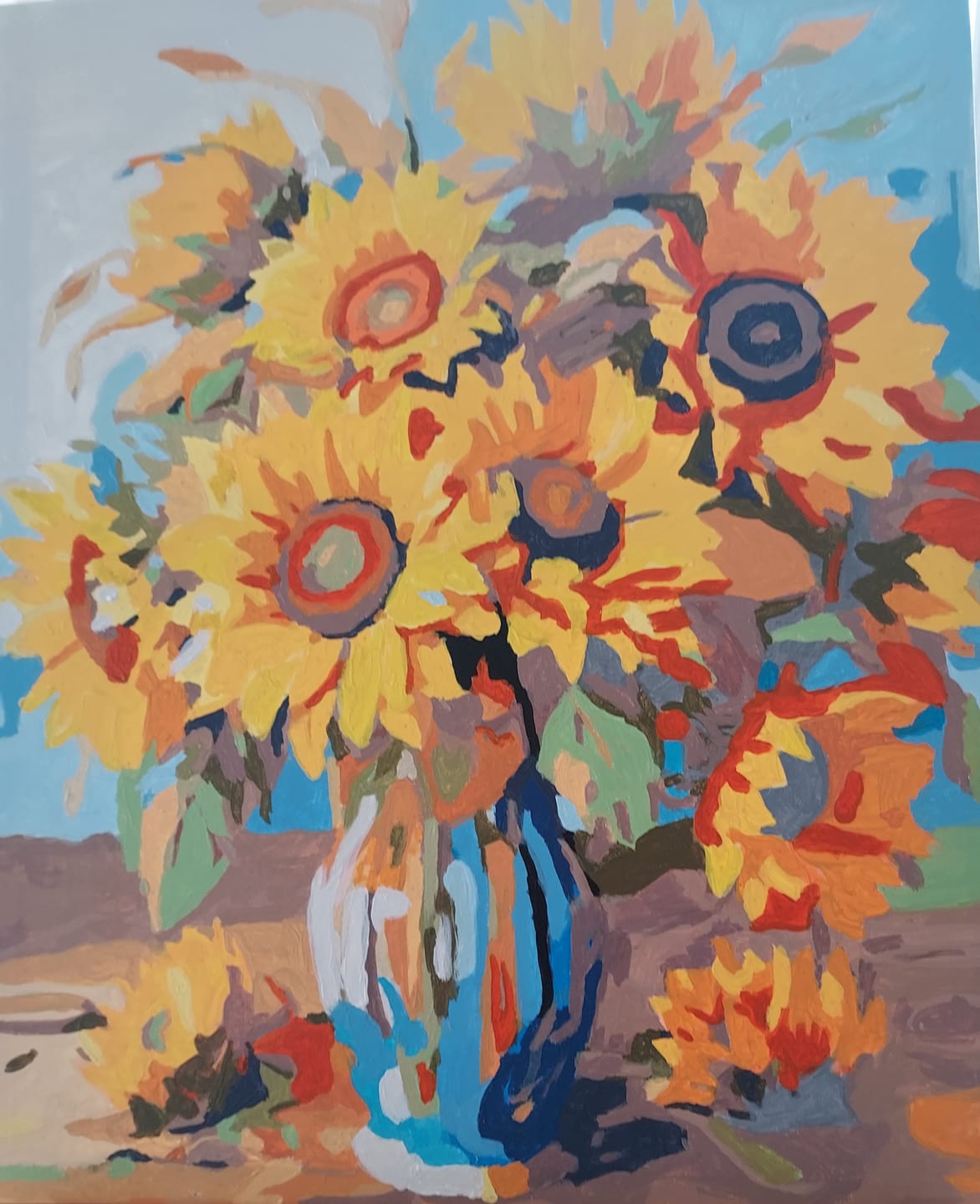Customer photo review of Vase of Golden Blooms