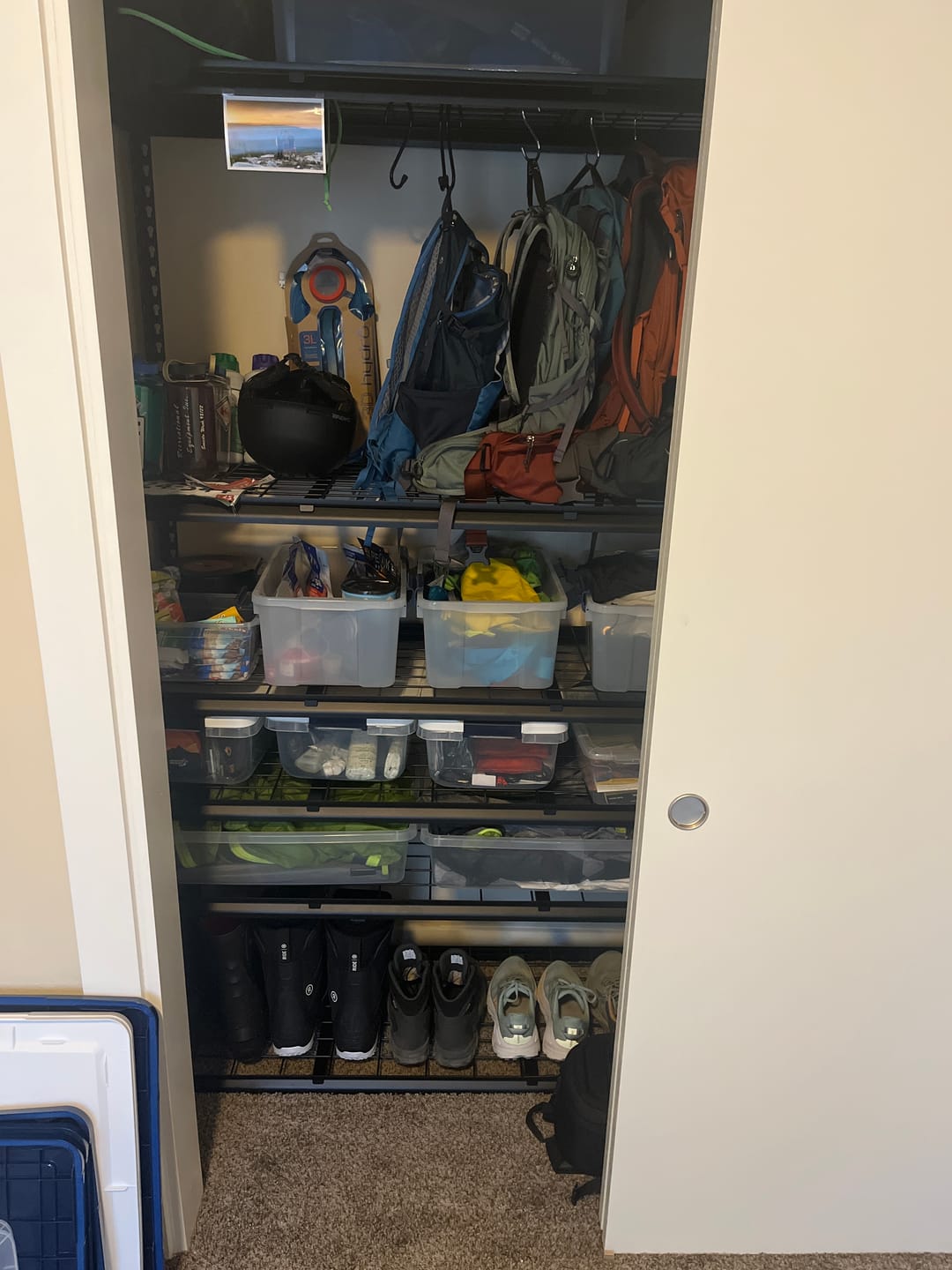 Customer photo review of REIBII 48"W 3300Lbs Metal Garage Shelves 6 Tiers Adjustable Shelving For Garage, Warehouse, Basement