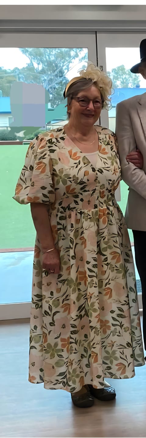 Customer photo review of Solana Midi Dress in Ivory