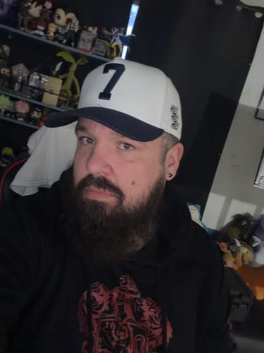 Customer photo review of ‘7’ Premium Wool Blend SnapBack - White/Navy