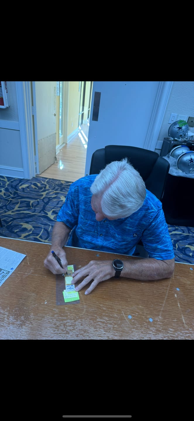 Customer photo review of Jimmy Johnson Autograph Signing