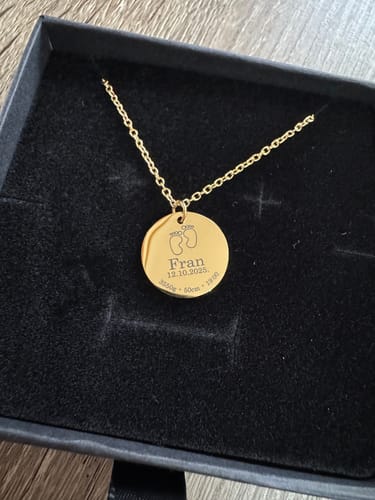 Customer photo review of Necklace: Newborn