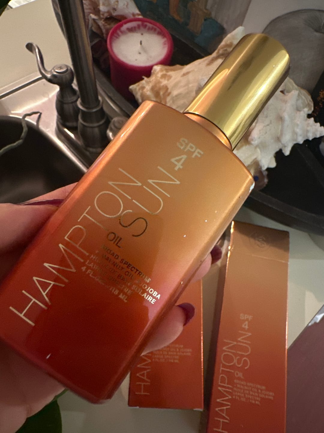 Customer photo review of Classic Sun SPF 4 Oil