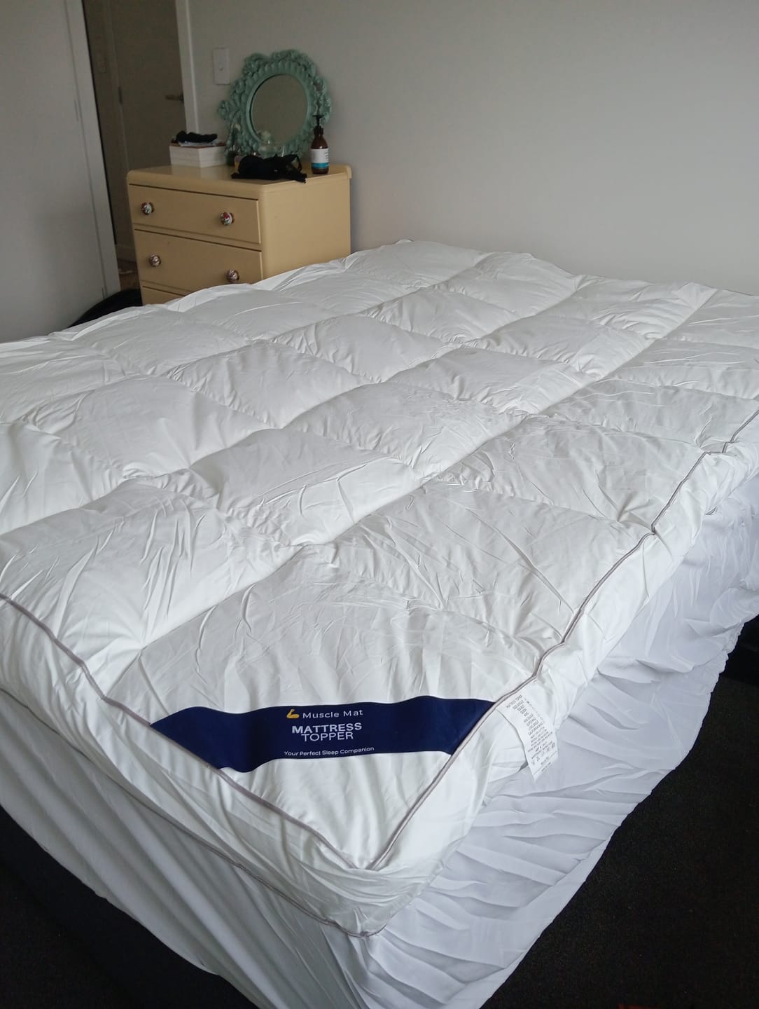 Customer photo review of Muscle Mat Luxury Mattress Topper