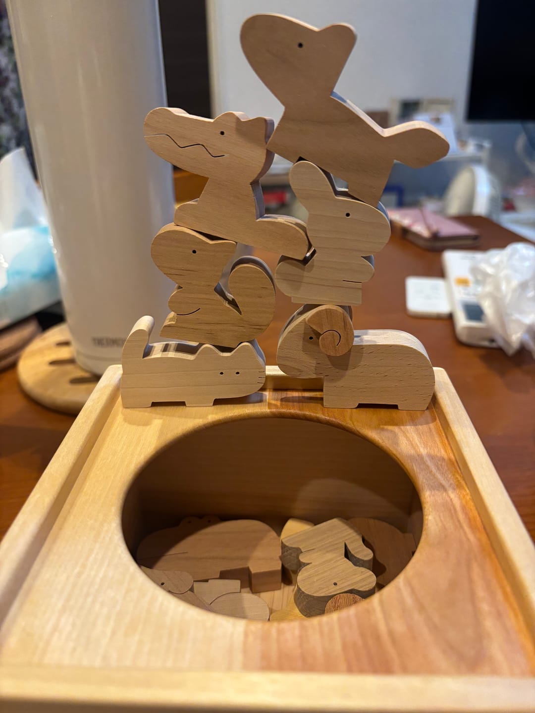 Customer photo review of 動物積み木