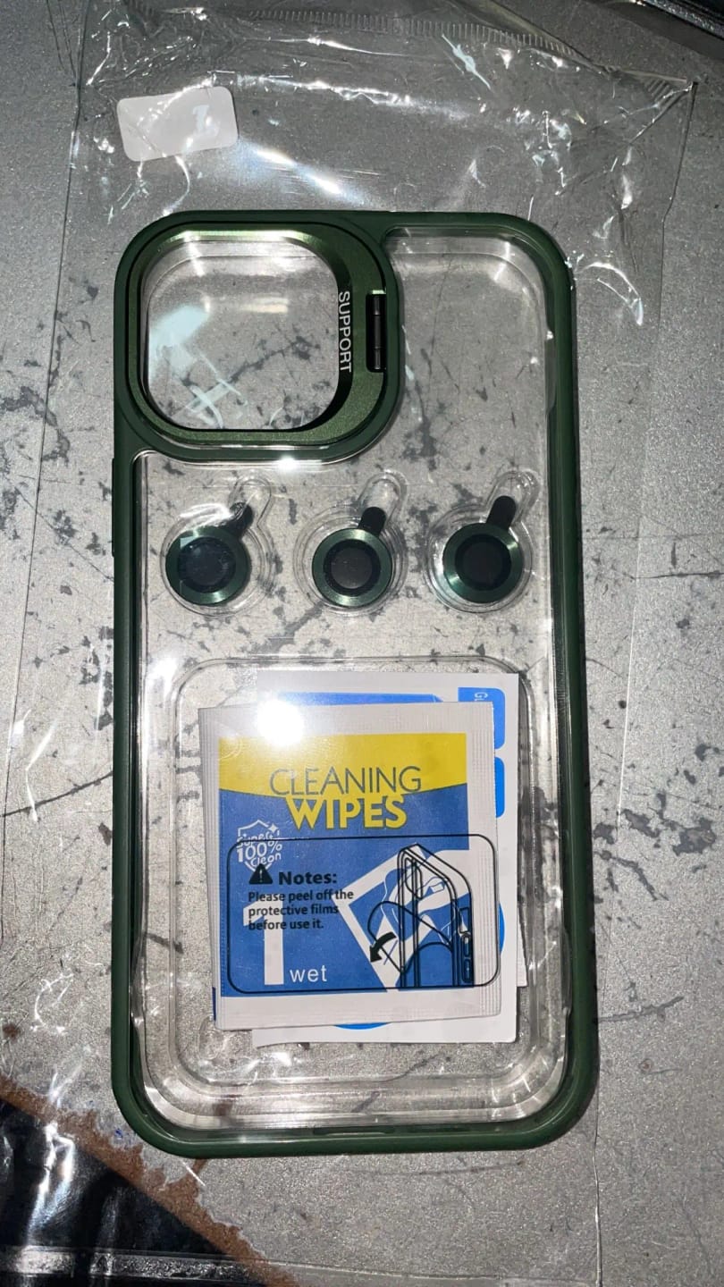 Customer photo review of LuxuryKase LK103 Camera Lens Metal Ring Protector Stand Case With Lens Film for iPhone