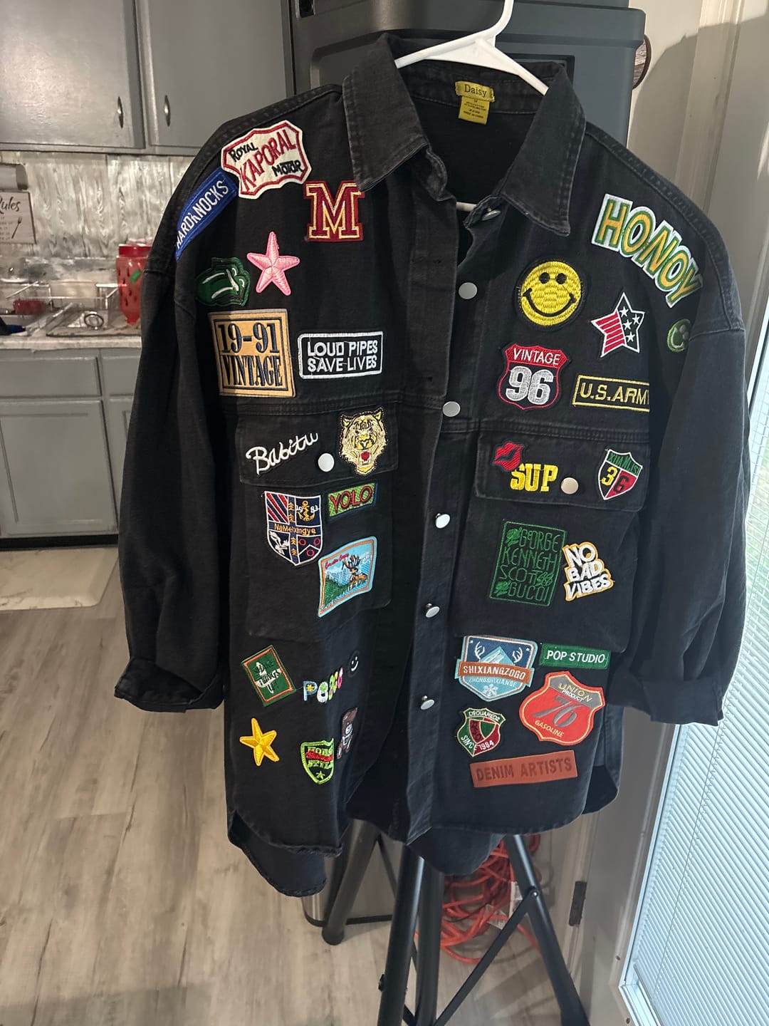Customer photo review of In My Mood Denim Shirt/Jacket