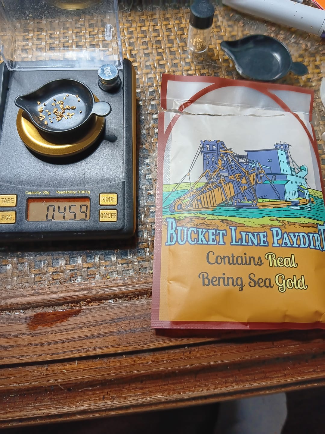 Customer photo review of Bering Sea Paydirt | Dream Mat Caught Gold | Gold Prospecting