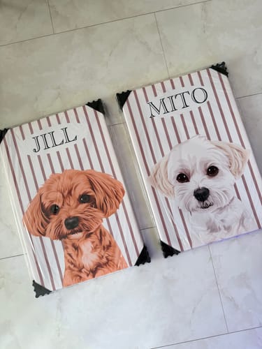 Customer photo review of Petcanvaオーダーメイド ペット似顔絵