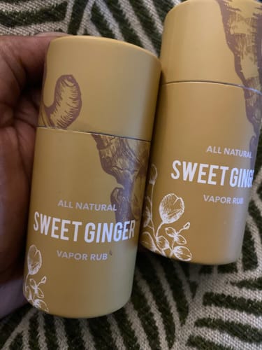 Customer photo review of Sweet Ginger Vapor Rub