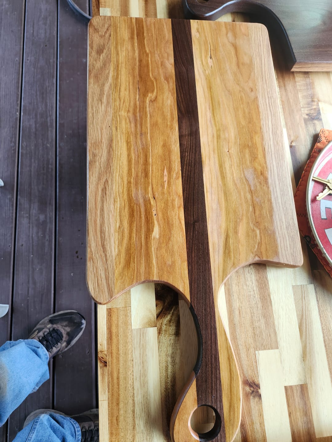 Customer photo review of Free Flow Handle Acrylic Router Template