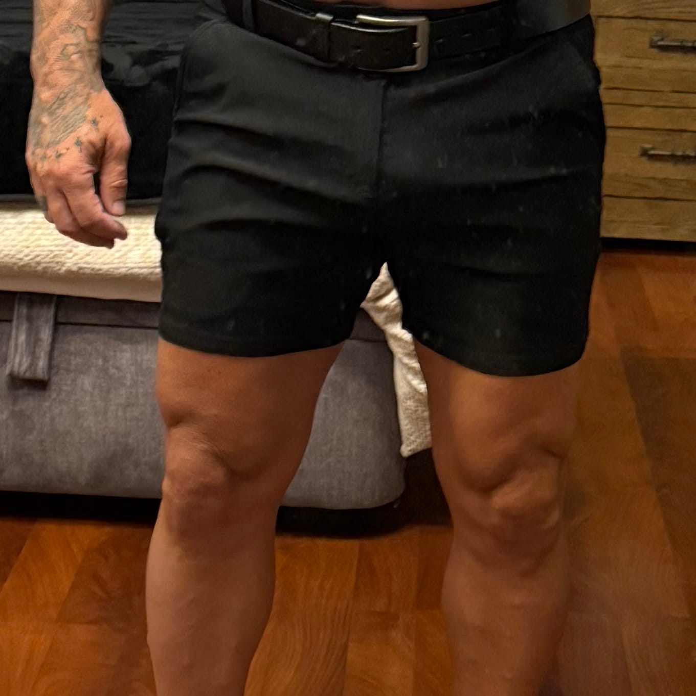 Customer photo review of Ultra-Stretch 7" Chino Shorts - Black