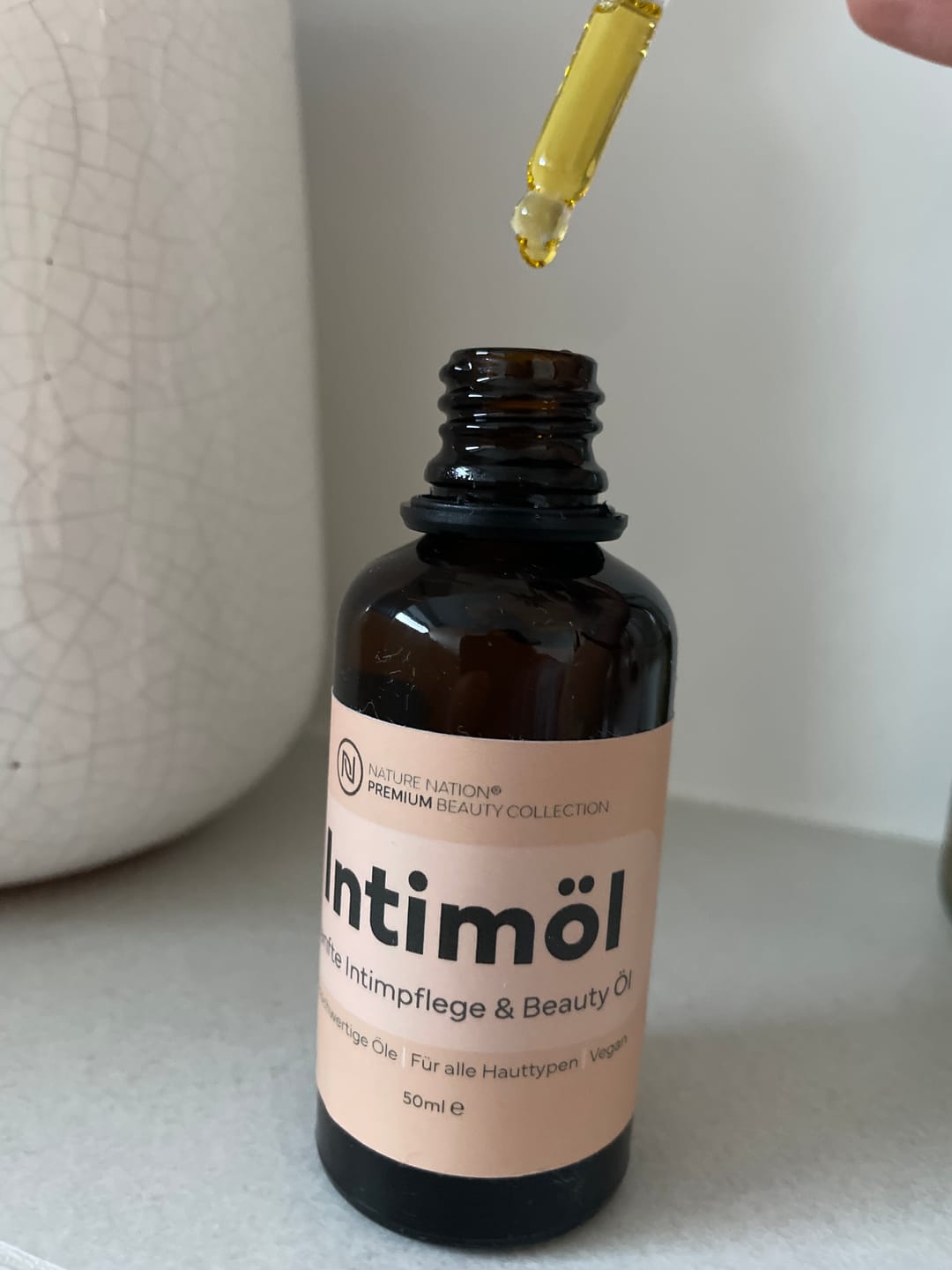 Customer photo review of Intimöl, 50ml - After Shave-Öl für jede Rasur (auch Intimzone), gegen Rasierpickel, Rasierbrand oder Rötungen