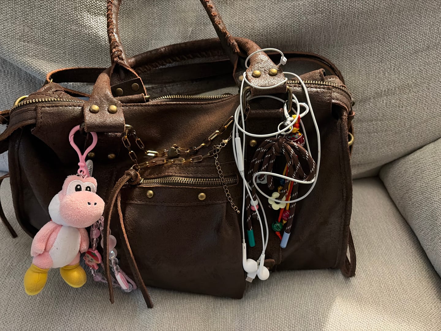 Customer photo review of It girl bag espresso martini