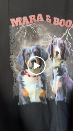 Customer video review of 90er Hunde Foto - Individuelles T-Shirt