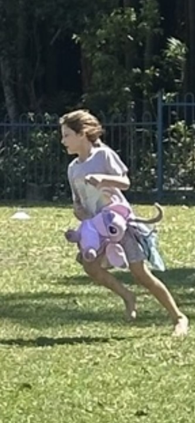 Customer photo review of Angel Weighted Sensory Plush Disney