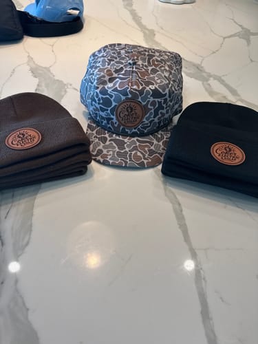 Customer photo review of Custom Leather Patch Beanie SP12 - Sportsman