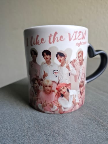 Customer photo review of KPOP Pattern Color Changing Mug