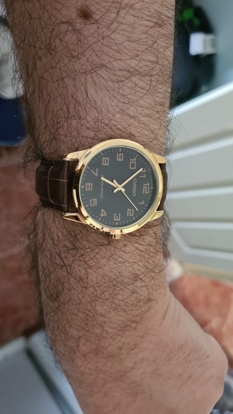 Customer photo review of Reloj Casio Análogo MTP-V001GL-1BUDF Negro Correa de Cuero