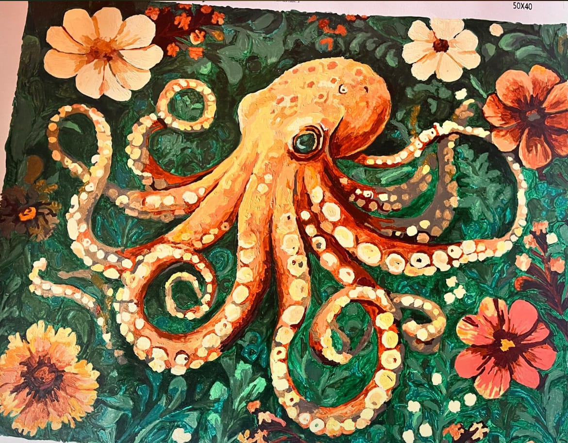 Customer photo review of Malen nach Zahlen - Oktopus