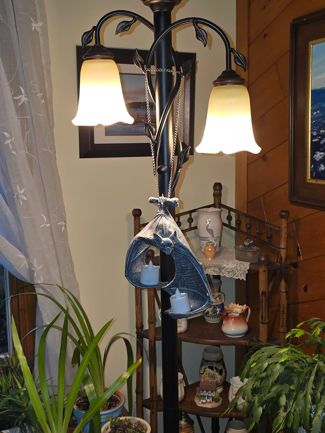 Customer photo review of Black Bat Candle Holder