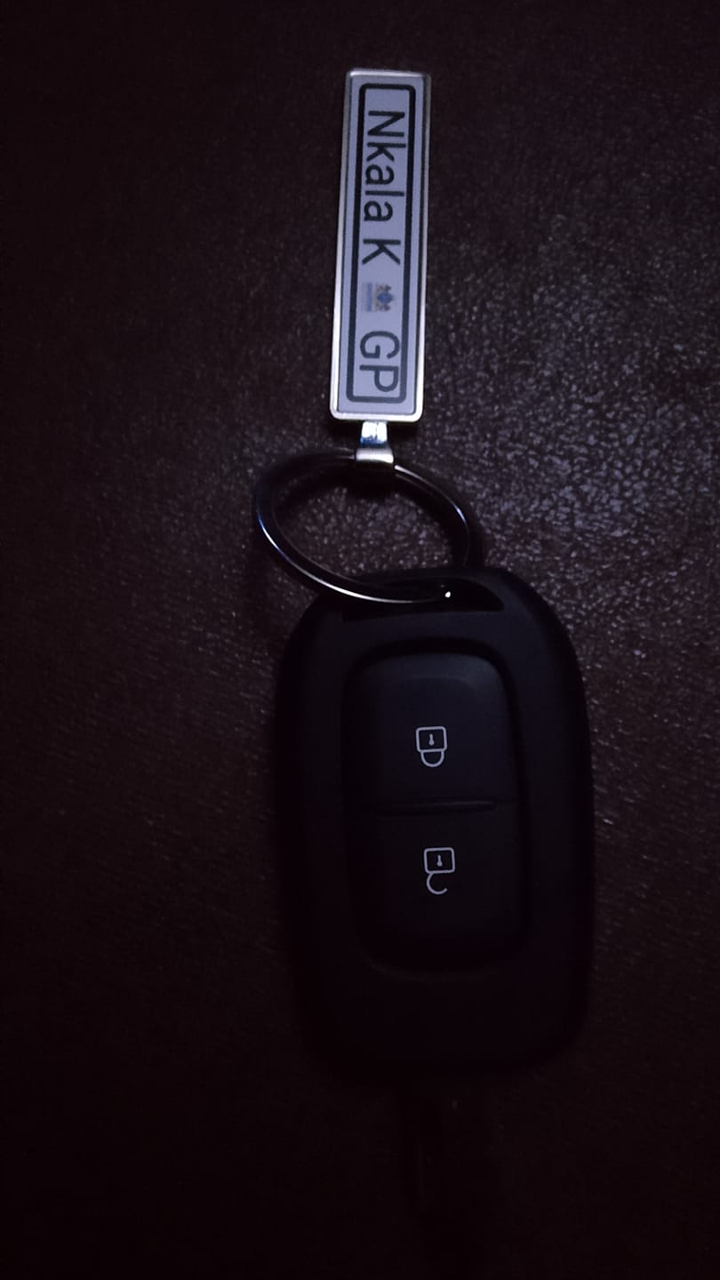 Customer photo review of Number Plate Keyring