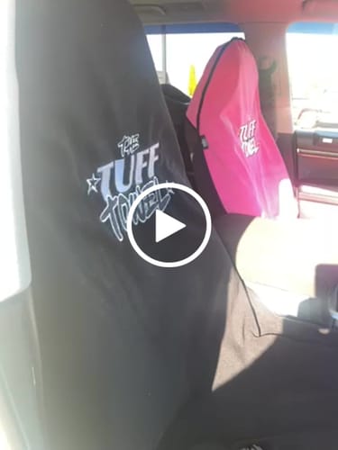 Customer video review of Waterproof Car Towel Seat Cover