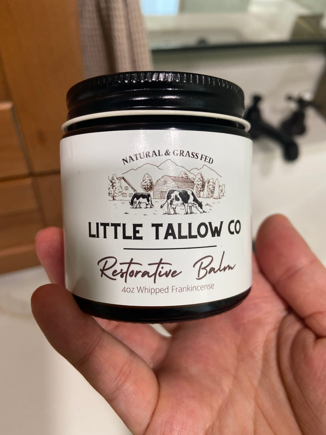 Customer photo review of Restorative Whipped Tallow Balm - 4oz Glass Jar