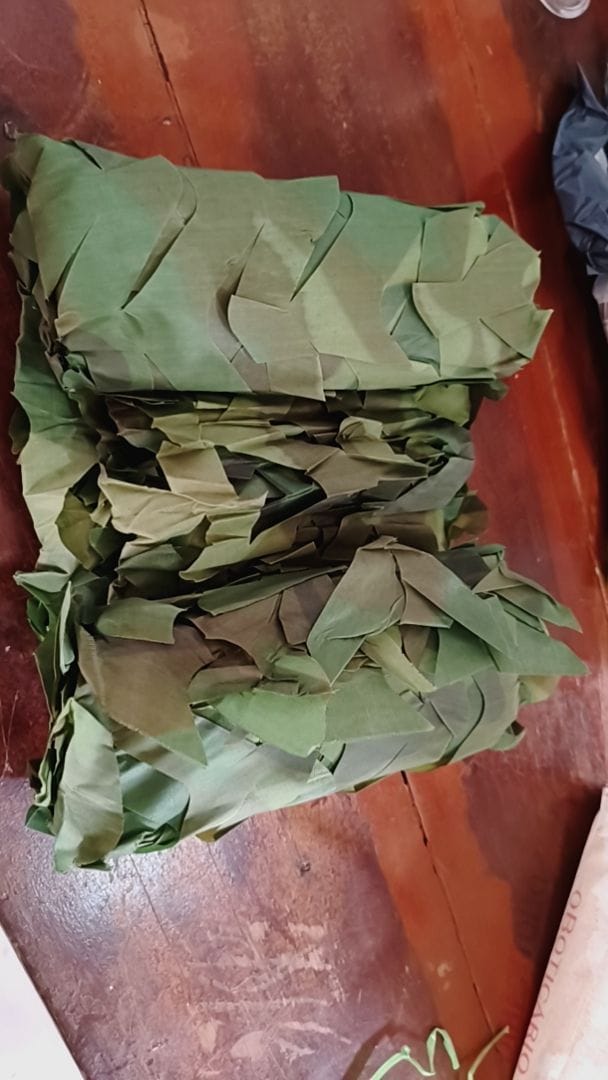 Customer photo review of Rede Camuflada Militar para Decoração de Jardim