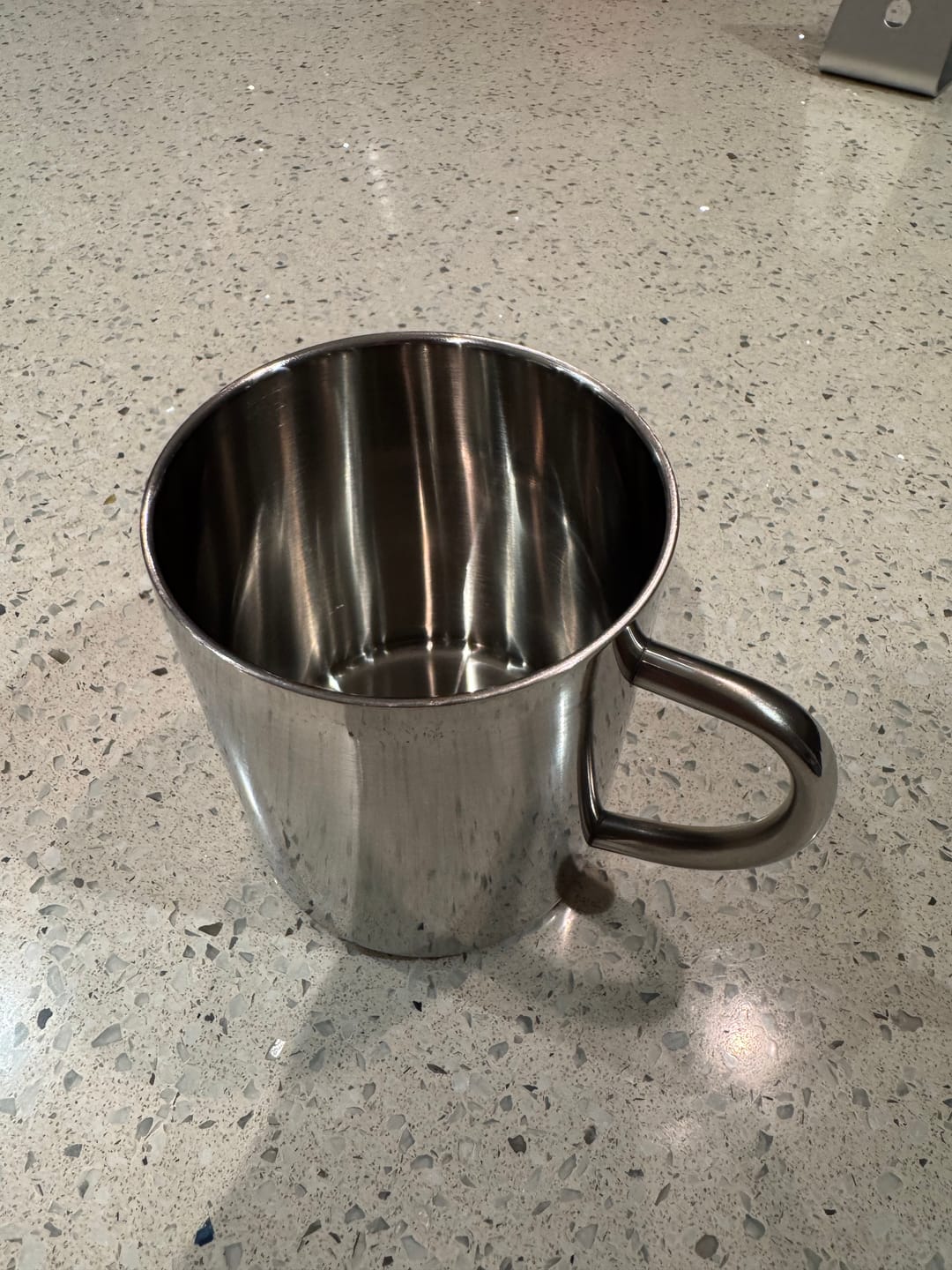Customer photo review of Double-Layer Glossy Stainless Steel Cups
