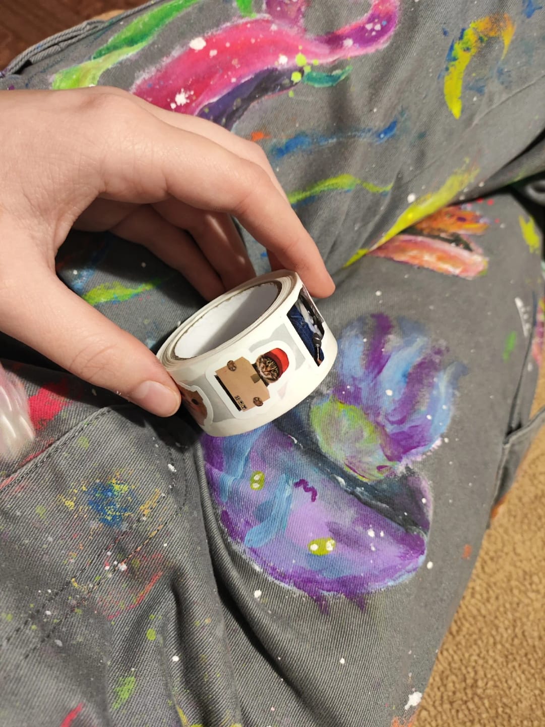 Customer photo review of Funny Cat Meme Stickers [500 Piece]