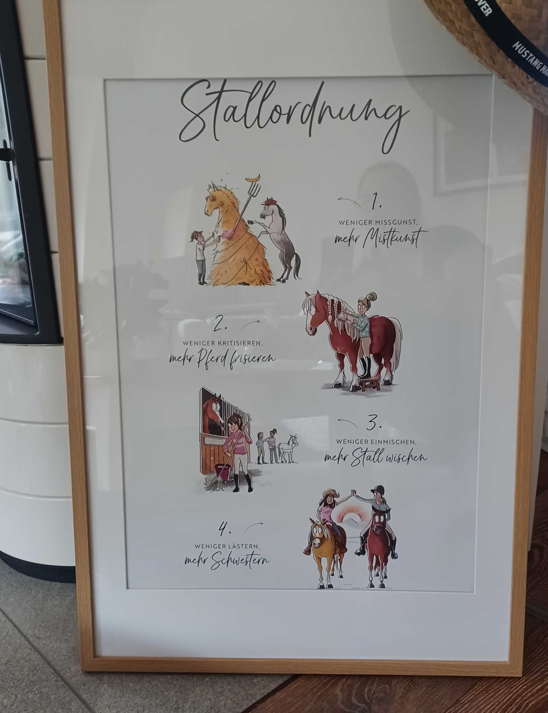 Customer photo review of Poster "Stallordnung"