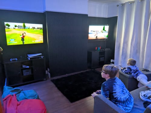 Customer photo review of Premium Acoustic Slatted Wall Panel (Multiple Colours)