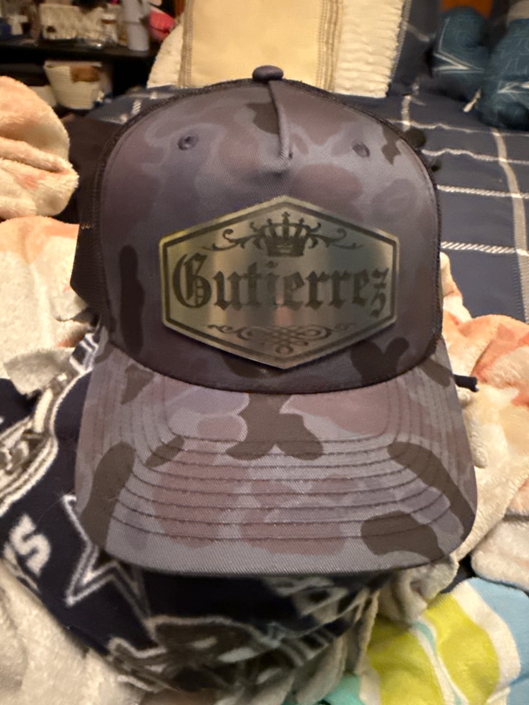 Customer photo review of Alpha Royale - Personalize It - Leather Patch Hat - Richardson 112
