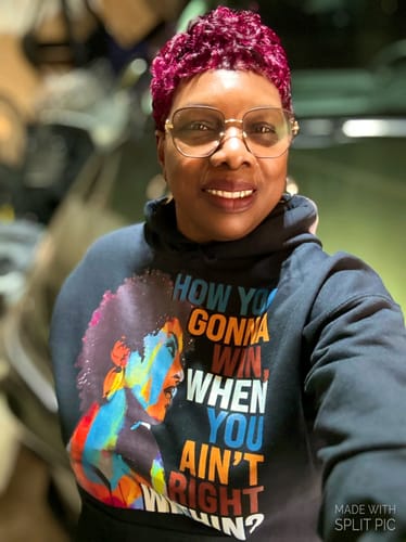 Customer photo review of How You Gonna Win Hoodie